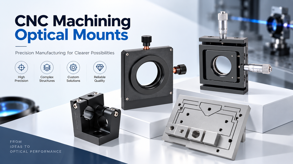 CNC Machining Optical Mounts for Stable and Repeatable Optical Systems