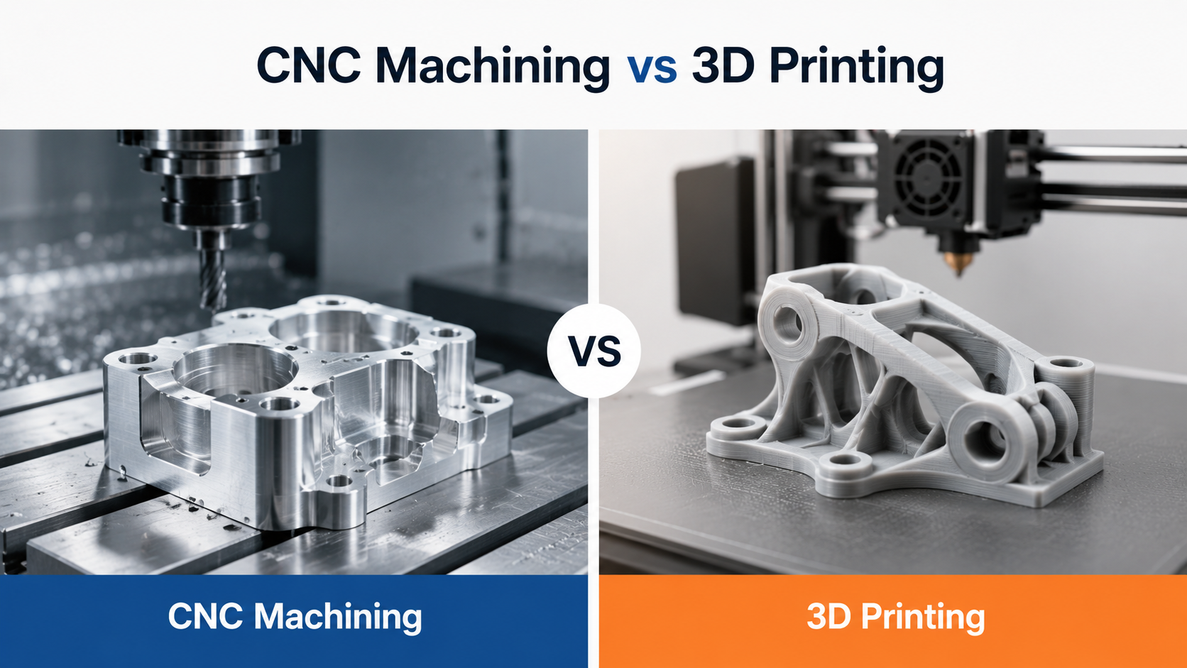 CNC Machining vs 3D Printing for Custom Parts