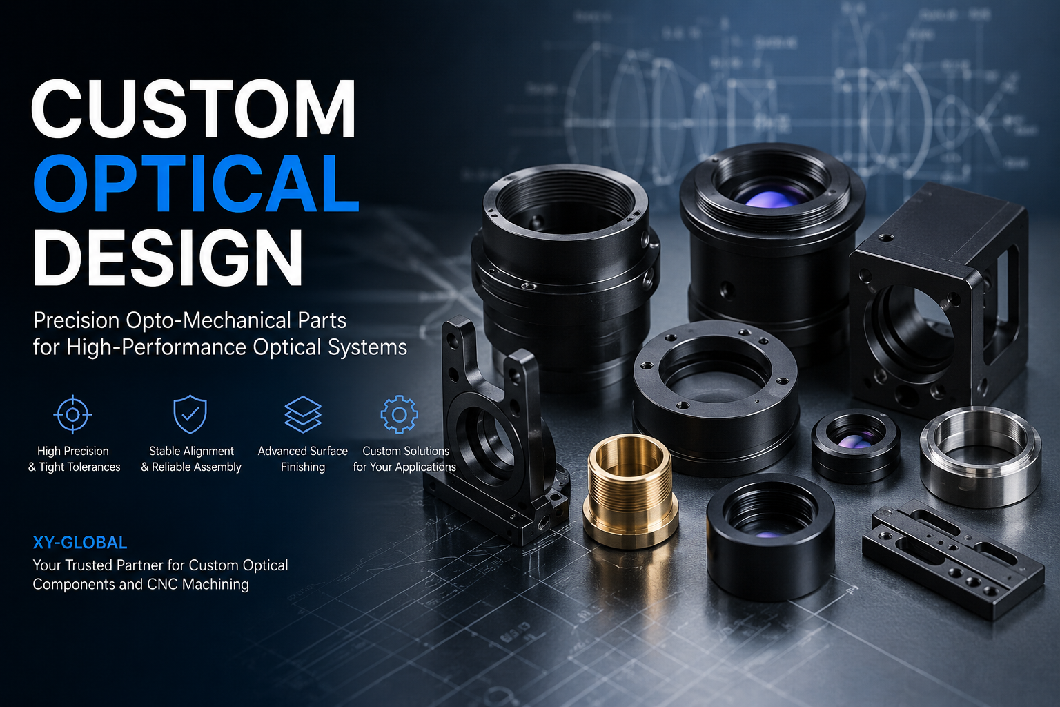 Custom Optical Design: Why Precision Opto-Mechanical Parts Matter