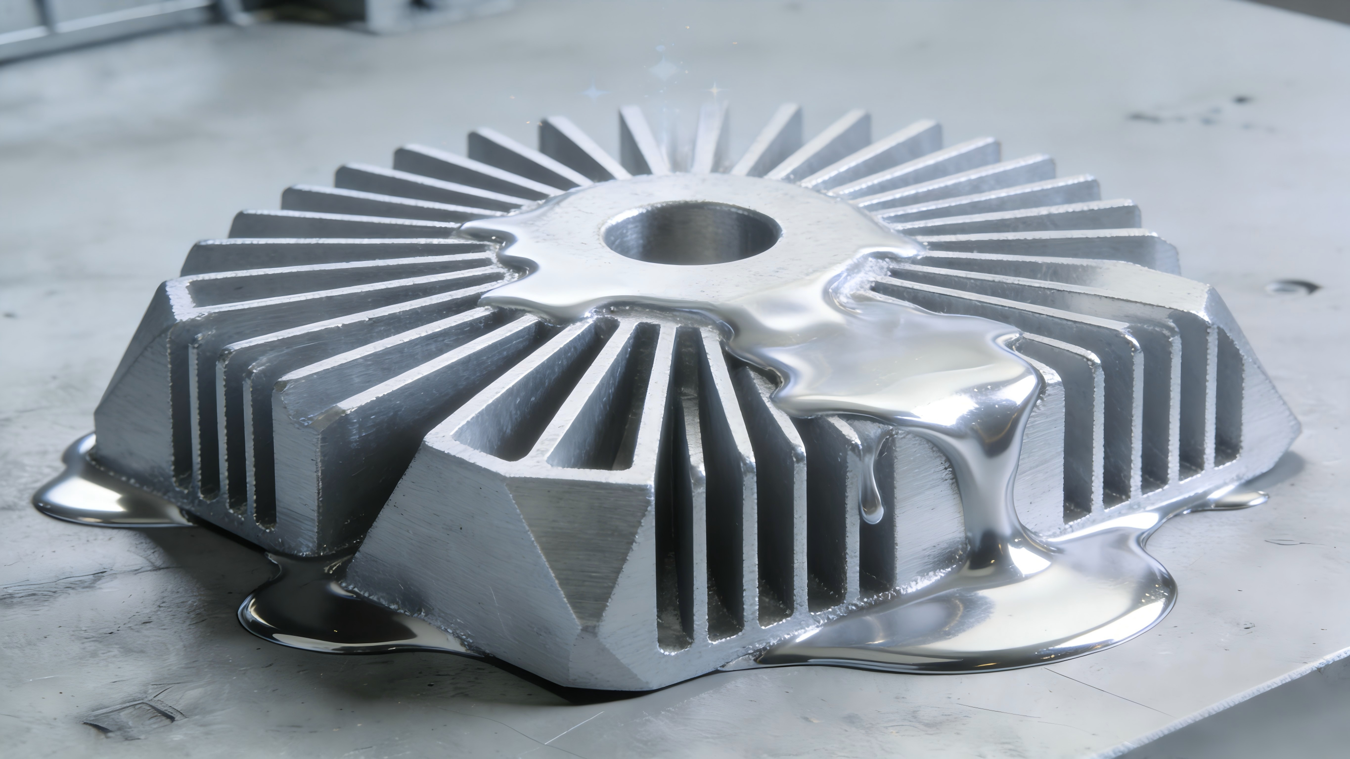 Magnesium Die Casting Alloy Heat Dissipation Structure with High-Strength Metal Texture