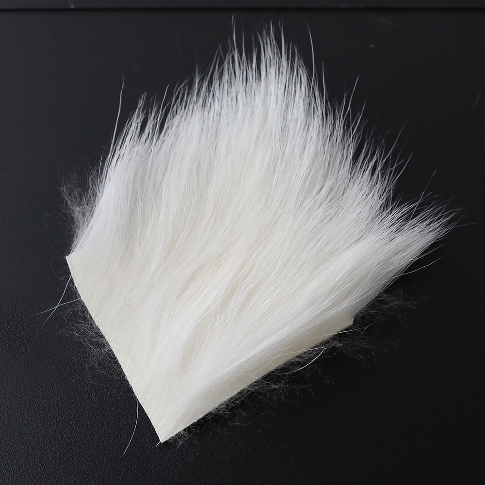 Soft White and Brown Fur for Fishing Tackle Customization 2